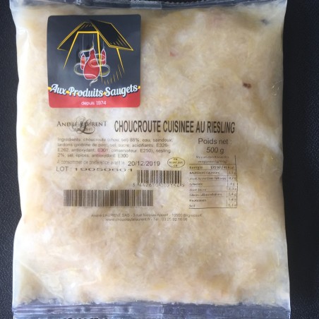 Choucroute cuisinée au Riesling sachet de 500g