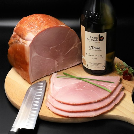 1/4 de Jambon cuit Fumé dans le Haut-Doubs (supérieur) 2 kg